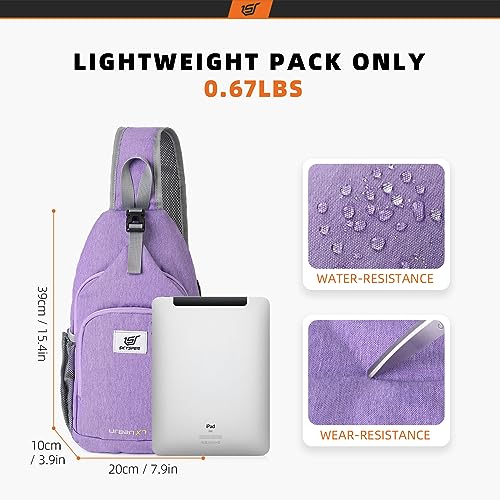 Sling Bag RFID Crossbody Sling Backpack Cross Body Shoulder Bag Travel Hiking Daypack for Women Men
