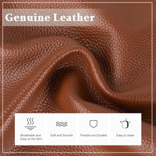 Brown Genuine Leather Small Crossbody Bags for Women Cell Phone Purse