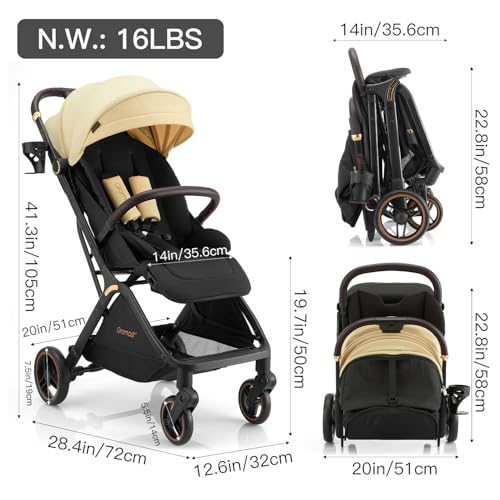 Gravity Folding Baby Stroller