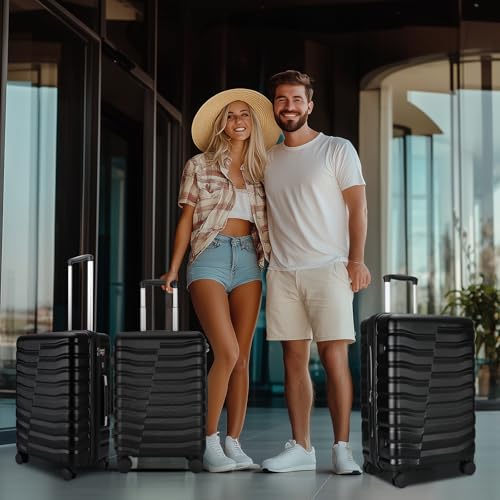 3 Piece Hardshell Travel Luggage Set (3 Count)