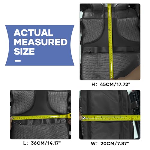 Large Travel Backpack Carry On for Women Man Black Waterproof Gym Backpacks with Laptop Compartment Mochila de Viaje Teacher Personal Item Backpack Rucksack Airplane Accessories Must Haves