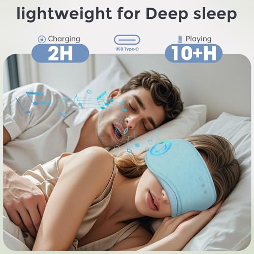 Sleep Headphones with Bluetooth 5.4 Sleep Mask