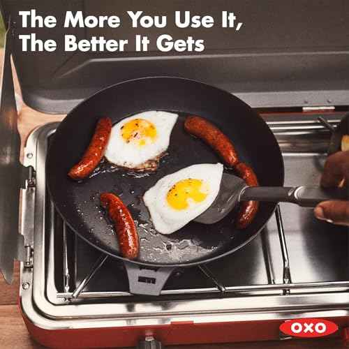Outdoor Pre Seasoned Carbon Steel 12" Frying Pan Skillet