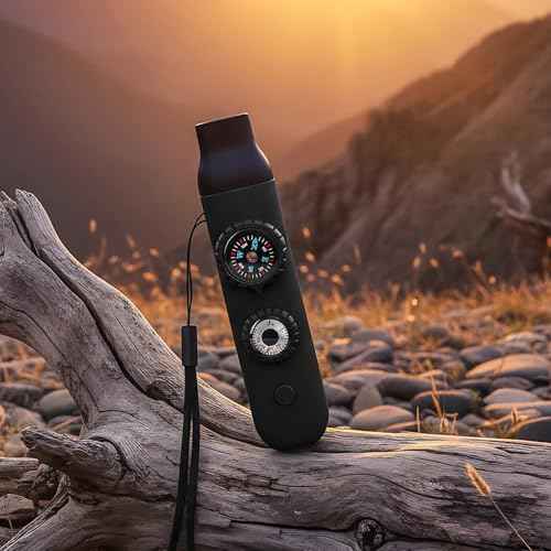 Multifunctional Survival Emergency Whistle for Kids with Compass Hiking Survival (2 Count)
