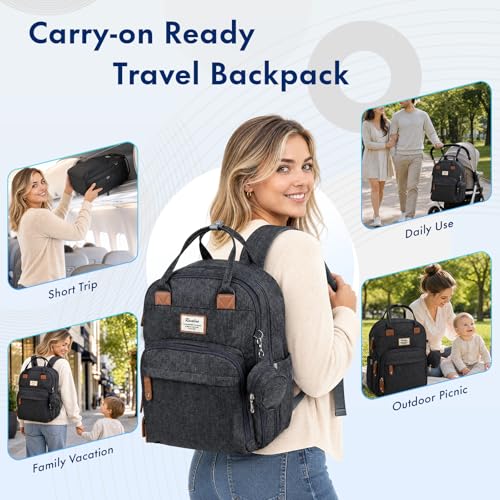 Travel Diaper Backpack with Vacuum Compression