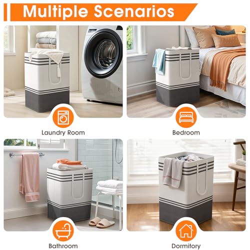 4 Pack Large Laundry Baskets (4 Count)
