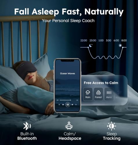 Luxury Bluetooth 5.4 Sleep Mask for Adults