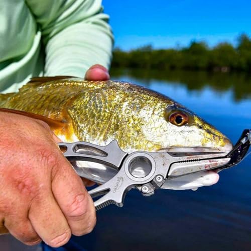 danco Premio Titanium Fishing Plier with Cobalt Cutters and Leather Sheath