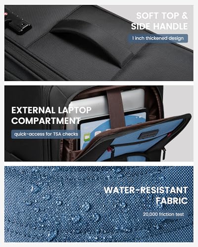 Carry On Luggage 22x14x9 Airline Approved with TSA Lock for Business Trip