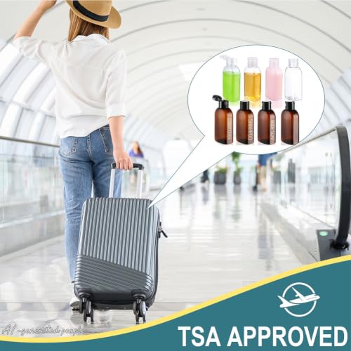 Travel Bottles for Toiletries 8PCS 3.4oz TSA Approved Containers (8 Count)