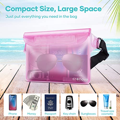 Waterproof Bag Fanny Packs for Women (2 Count)