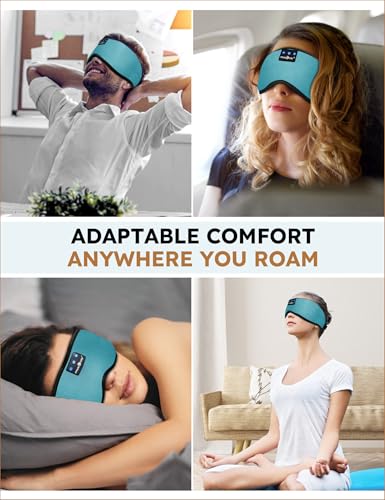 Sleep Headphones Bluetooth 5.4 Sleep Eye Mask with HD Speakers