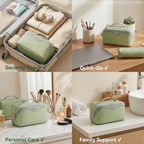 Travel Makeup Bag for Women (3 Count)