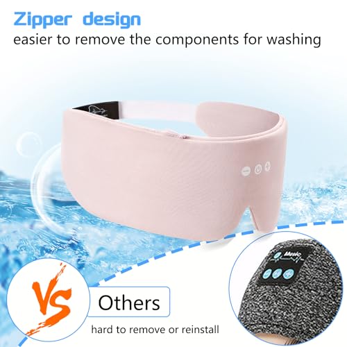 Sleep Headphone Headband Bluetooth 5.2 HD Stereo Noise Reduction Eye Contour Built