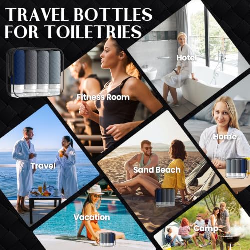Travel Bottles for Toiletries (4 Count)