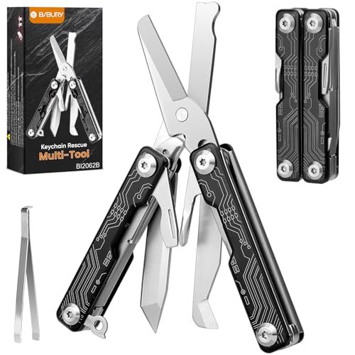 Mini Keychain Multitool Scissors B12062B