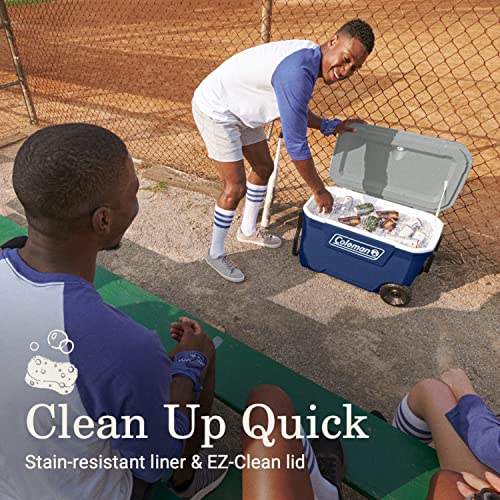 Classic Series Insulated Portable Rolling Cooler with Wheels