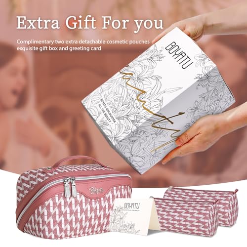 Travel Makeup Bags for Women (3 Count)