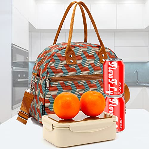 Insulated Lunch Bag With Shoulder Strap for Women