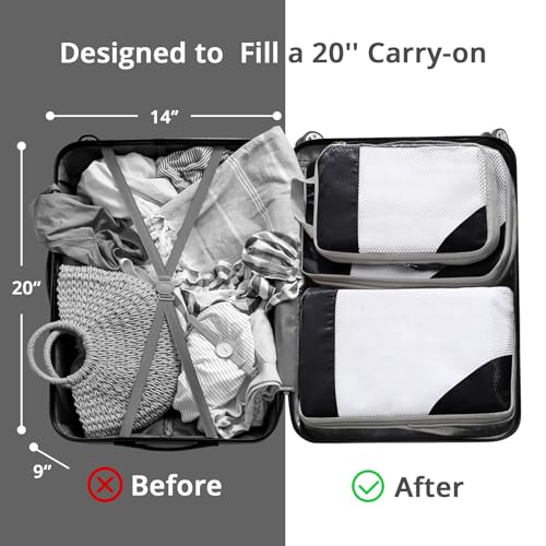9 Set Compression Packing Cubes for Travel (9 Count)