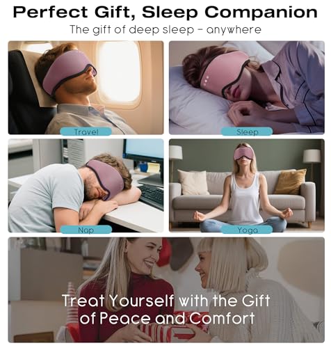 Bluetooth Sleep Headphones with 3D Eye Mask for Zero Pressure