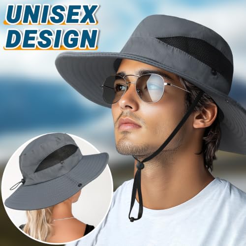 Sun Hats for Men Women Wide Brim UPF 50+ UV Hat Beige