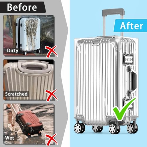 Clear PVC Suitcase Cover Tough Protector