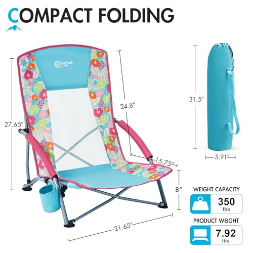 Low Beach Chair for Adults