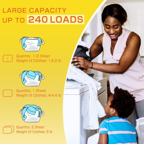 Laundry Detergent Sheets (240 Count)