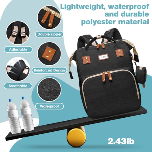 Diaper Bag Backpack with Changing Station
