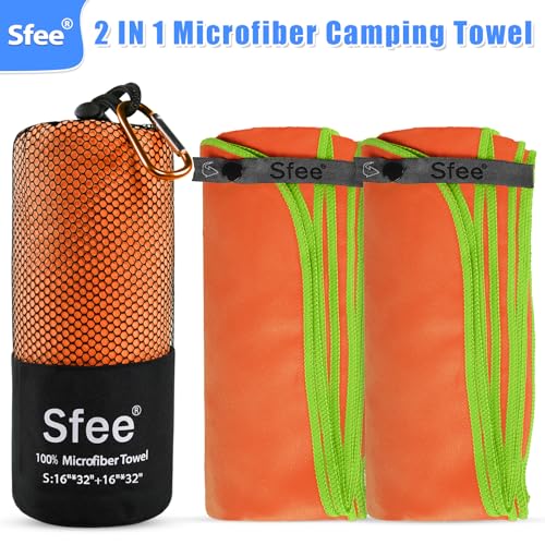 2 Pack Microfiber Travel Towel
