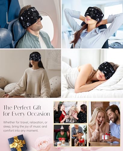 Sleep Mask Stary Bluetooth Headphones for Sleeping Side Sleeper