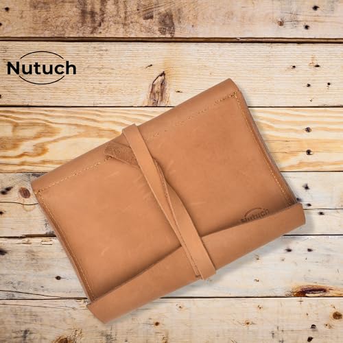 Leather Tech Pouch for Cables Chargers Phone