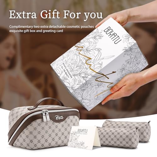 Travel Makeup Bag Cosmetic Bags for Women (3 Count)