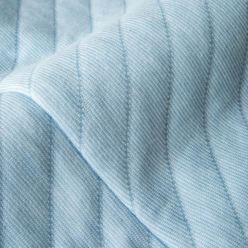 Buckwheat Neck Support Pillow Cervical Neck Cylinder Bolster Pillow Neck Pain Relief Breathable Comfortable for Back and Side Sleepers Round Pillows for Lunch Break Blue