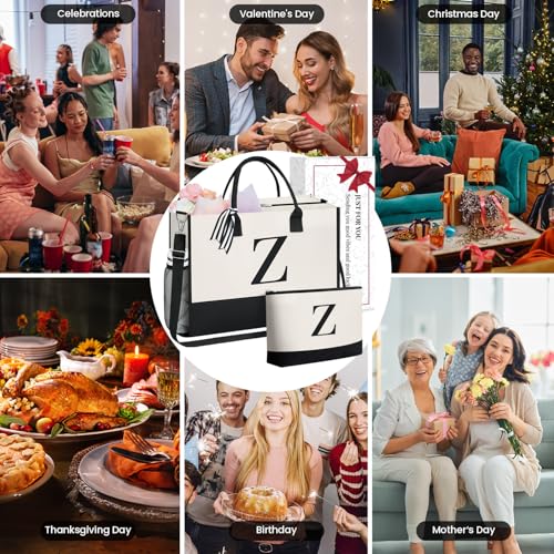 Personalized Initial Tote Bag