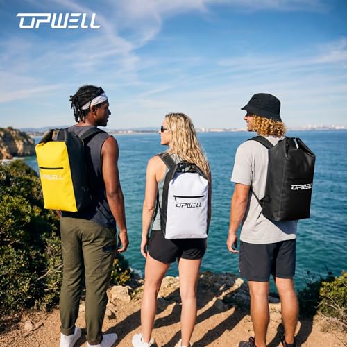 20L Waterproof Dry Bag Boating Backpack for Travel Hiking Camping Kayaking Hiking Swimming Floating Submersible Dry Bag charcoal black