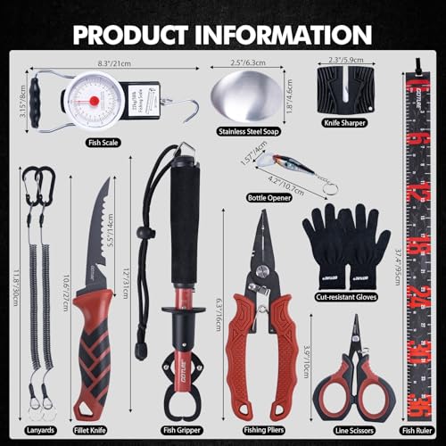 12PCS Fishing Tool Kit