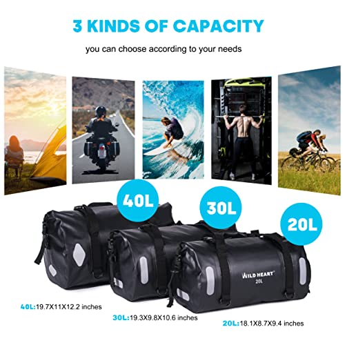 Waterproof Bag Duffel Bag 20L 30L 40L with Welded Seams Shoulder Straps