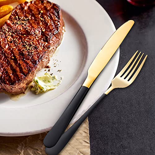 Black Portable Flatware Cutlery Set