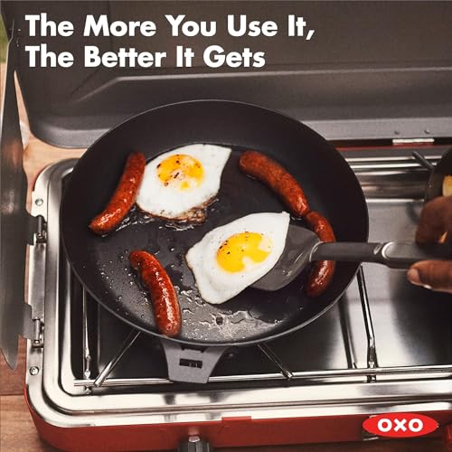 Outdoor Pre Seasoned Carbon Steel 10" Frying Pan Skillet