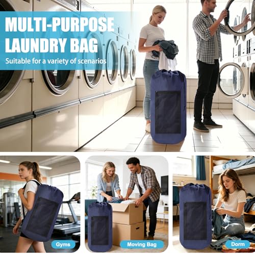 Portable with Adjustable Shoulder Straps Travel Dirty Laundry Bag