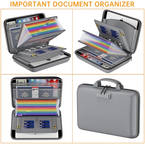 Fireproof File Organizer with Lock