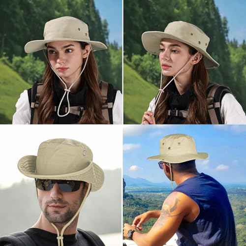Sun Hats for Men Women Safari Hat Foldable Fishing Hat UPF 50+ Bucket Hat