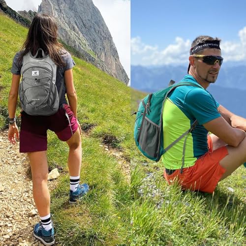 20L Foldable Hiking Backpack Lightweight Packable Travel Daypack with Chest Strap Small Outdoor Folding Back Pack Collapsible Bag for Women Men