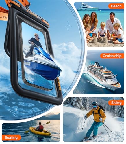 IP68 Waterproof Phone Pouch Floating with Double Space 7.0"