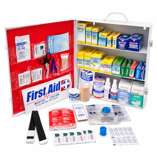 First Aid 80098 3 Shelf All Purpose First Aid Kit Cabinet