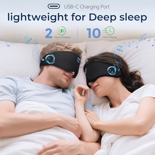 3D Sleep Mask with Bluetooth Headphones