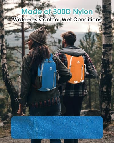 Foldable Small Hiking Backpack with 3 Strap Pockets