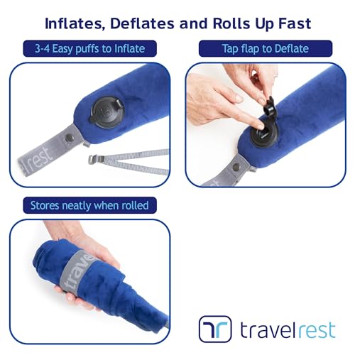 All-in-One Travel Neck Support & Body Pillow - Blue